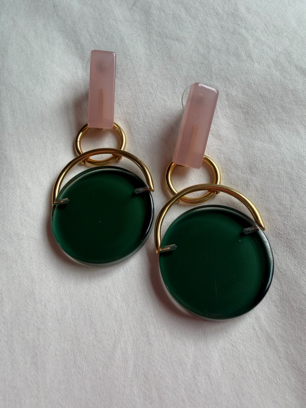 Resin Pendant Dangling Earrings